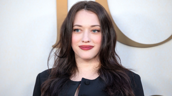 Kat Dennings Did Her Pierced Chrome French Manicure Herself — See Photos